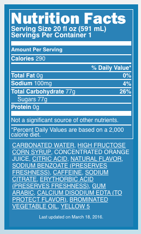 diet mountain dew ingredients