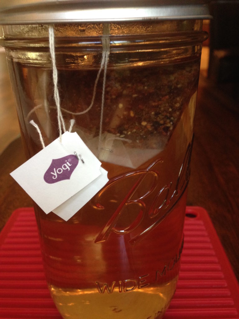 Cranberry Spice Probiotic Blend Tea Brewing copy