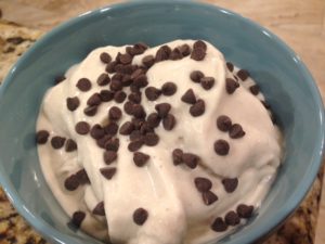 Dairy-free Mint Chocolate Chip Ice Cream